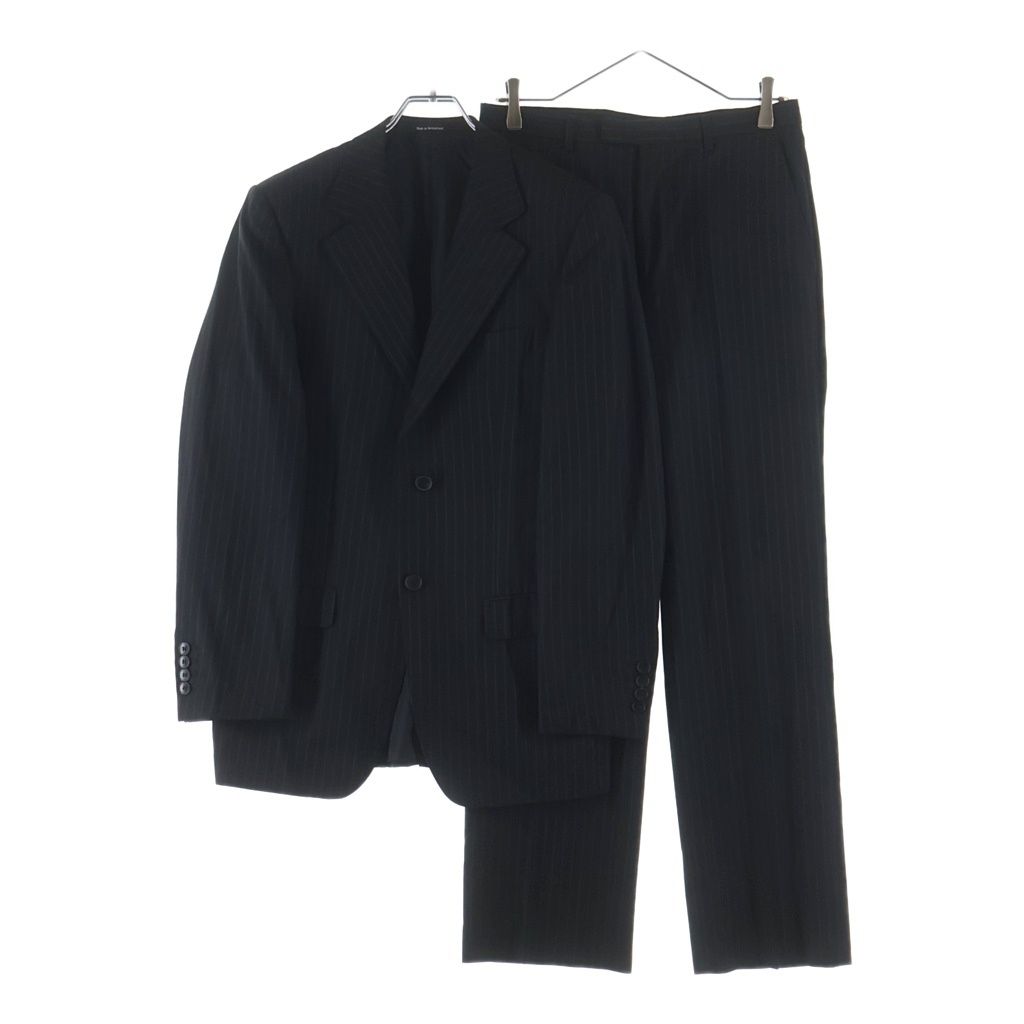 GUCCI (グッチ) ストライプ セットアップスーツ ジャケット パンツ ブラック 28R2FN