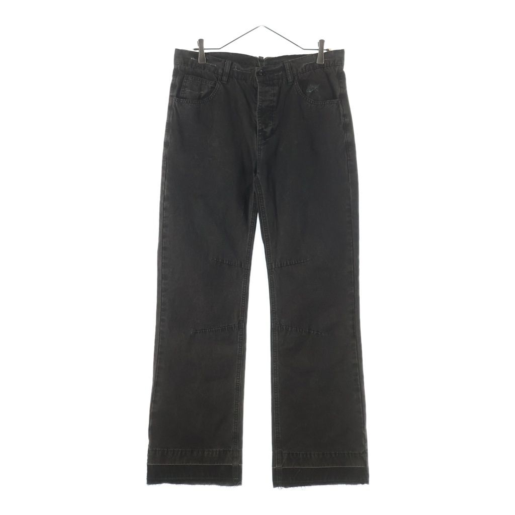 NO BRAND (ノーブランド) TROUBLED WATERS トラブルウォーター 25AW DARTED JEANS ダーテッド ボタンフライ デニムパンツ グレー 34100