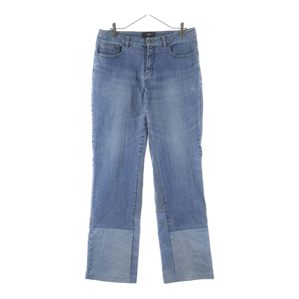 NO BRAND (ノーブランド) VAINヴェイン UPCYCLED JEANS 000 アップサイクル ジップフライ リメイク デニムパンツ インディゴ