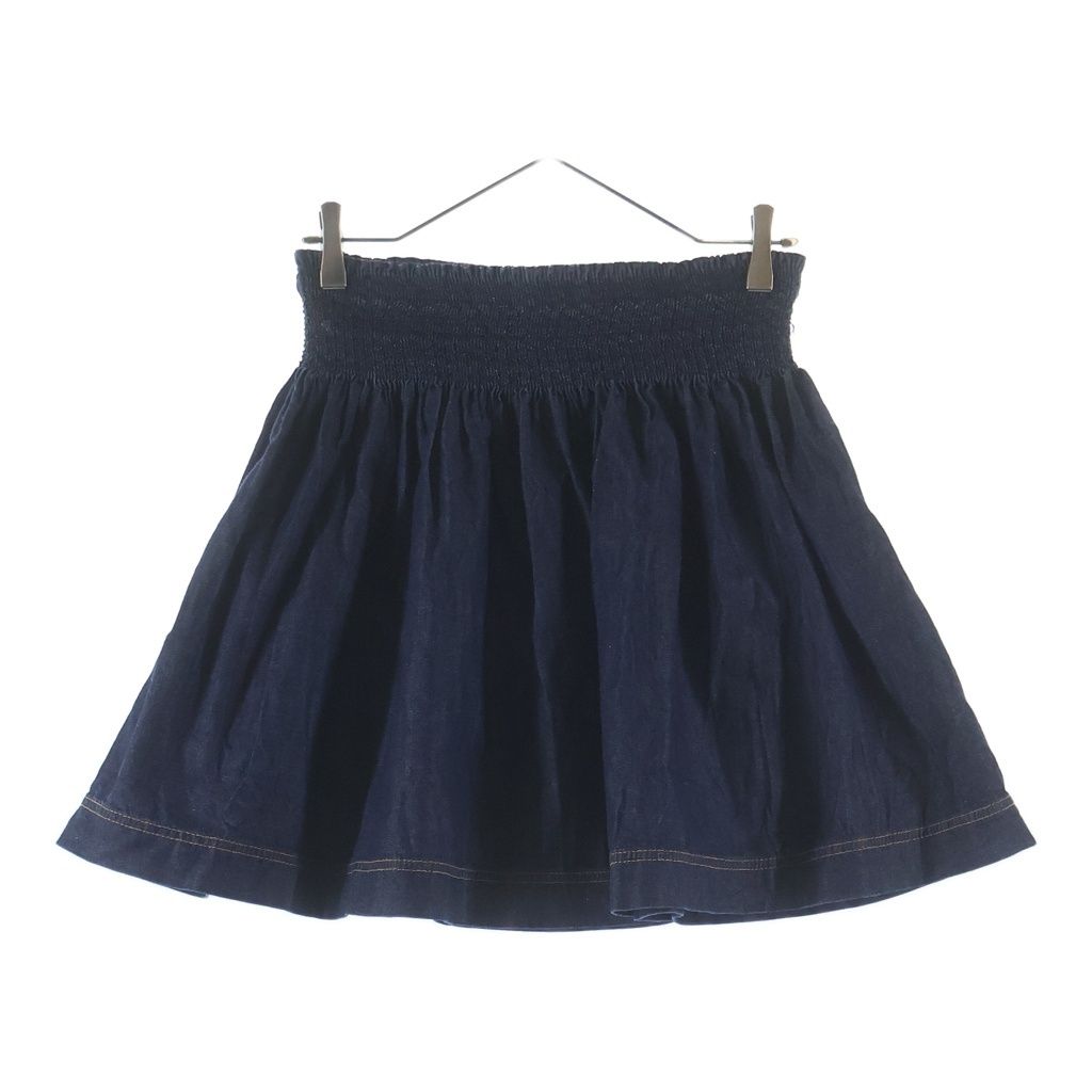 FENDI (フェンディ) デニム フレアミニスカート レディース インディゴ FLQ534 AC5J