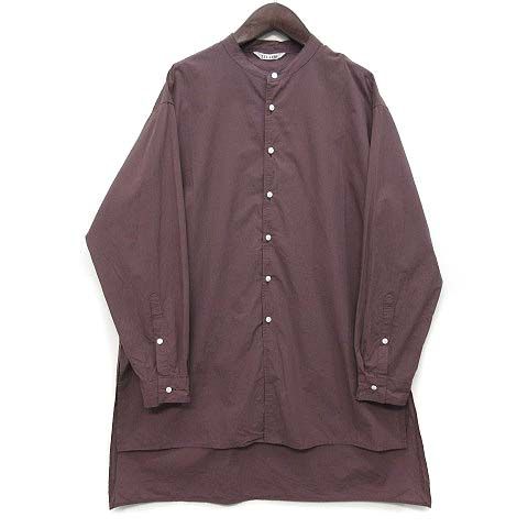 トゥジュー TOUJOURS クラシック バンドカラー シャツ コットン 長袖 F ローズ DUSTY ROSE