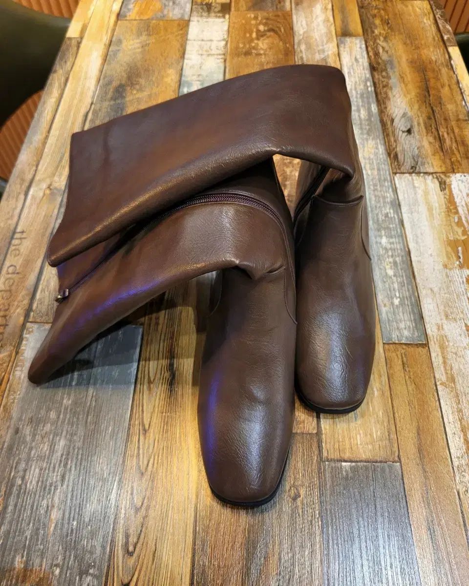 レディース) ウェスタン サイドジッパー ロングブーツ(新品250m)