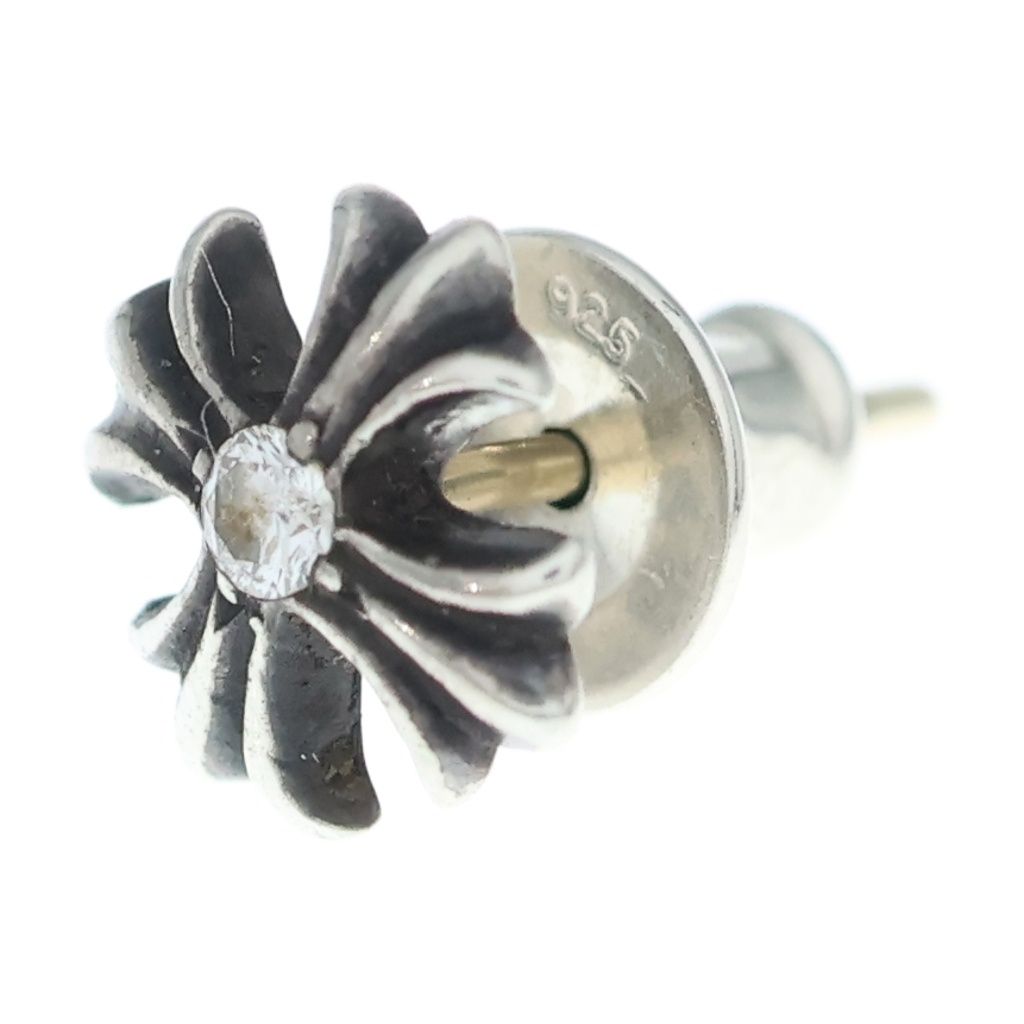 CHROME HEARTS (クロムハーツ) No2 CH PLS DIA CHプラス 1アフターダイヤ スタッドピアス シルバー