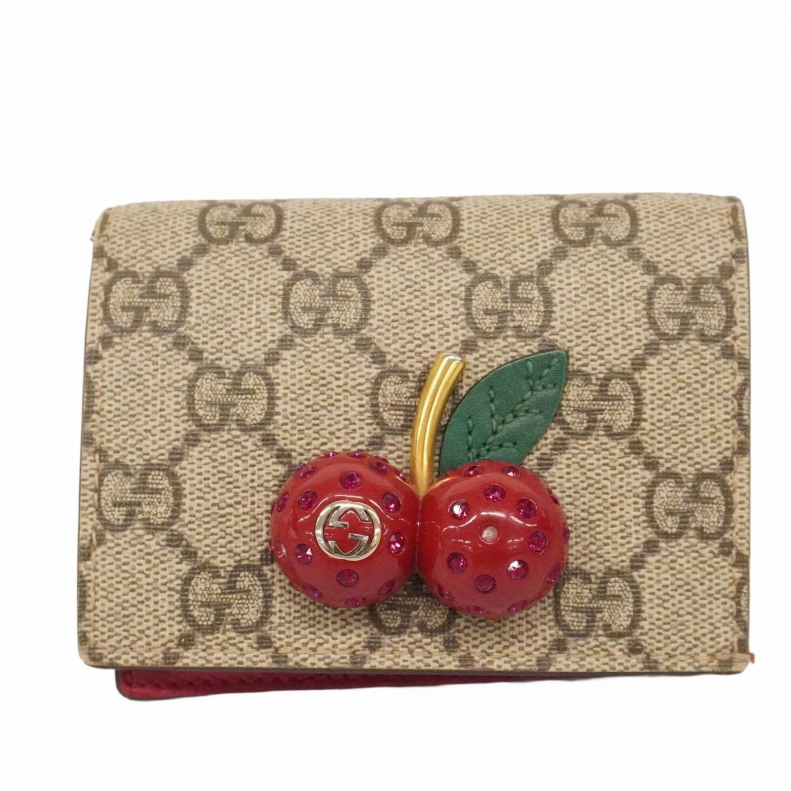 グッチ(Gucci) グッチ 財布 GGスプリーム 476050 ブラウン レッド レディース