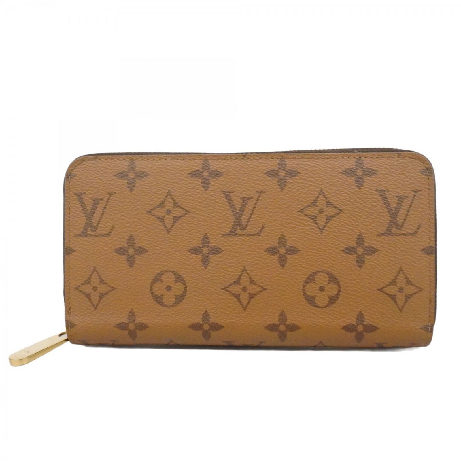 ルイ・ヴィトン(Louis Vuitton) ルイ・ヴィトン 長財布 モノグラム・リバース ジッピーウォレット M82444 ブラウンレディース