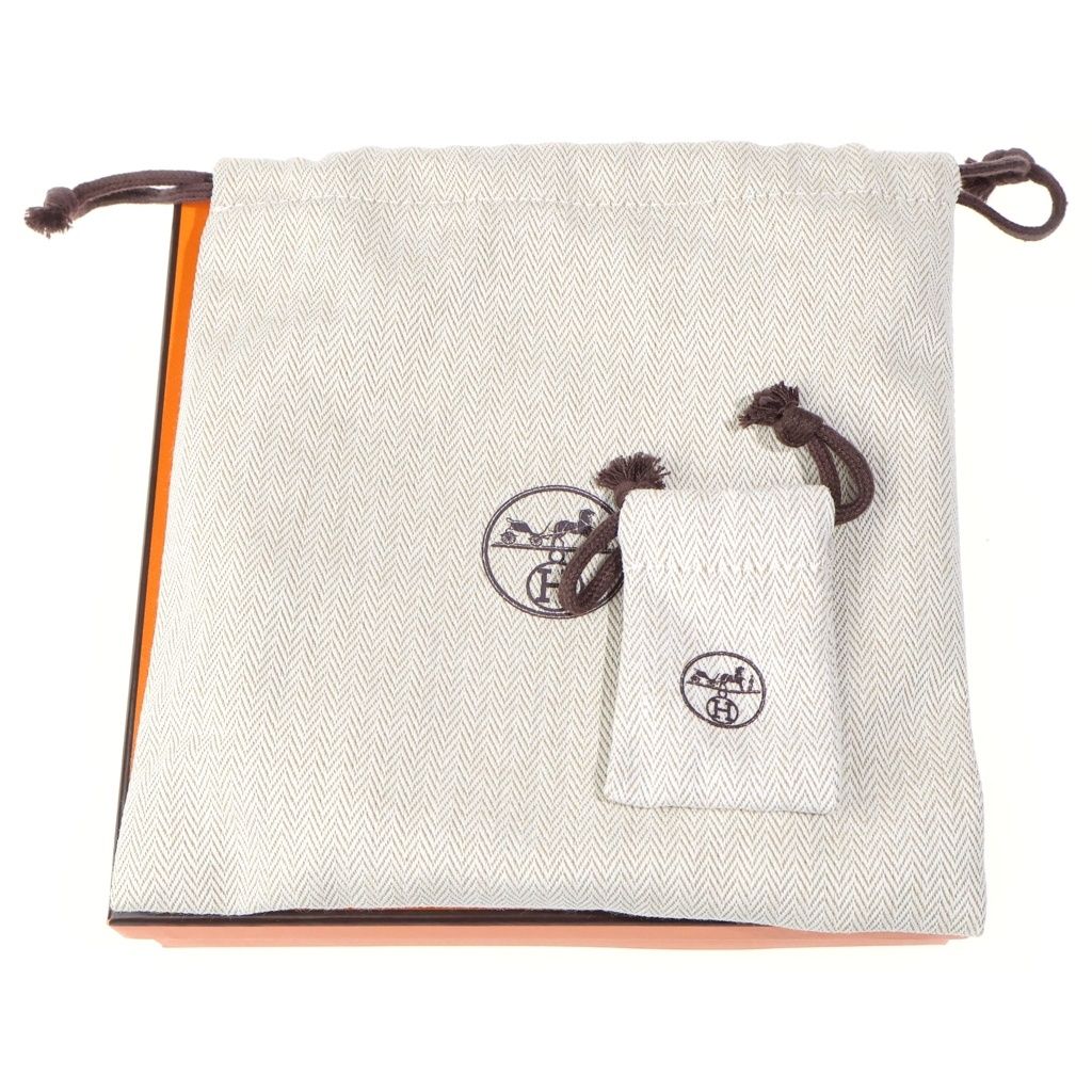 HERMES (エルメス) ケリーベルト レザー エプソン ブラック×ブラウン