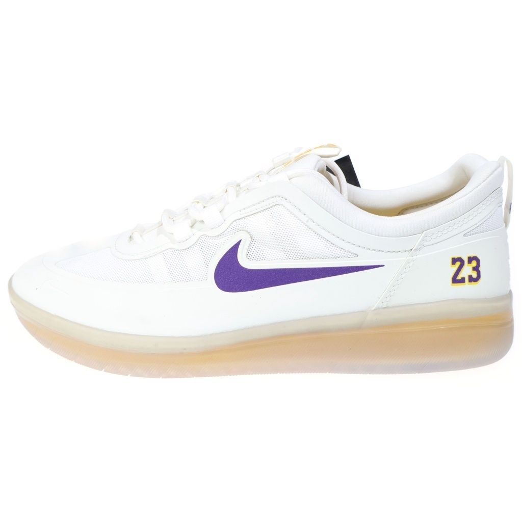 NIKE (ナイキ) ×NBA NYJAH FREE 2 LAKERS DA3439-100 ナイジャ フリー 2 レイカーズ ローカットスニーカー ホワイト US10.5/28.5cm
