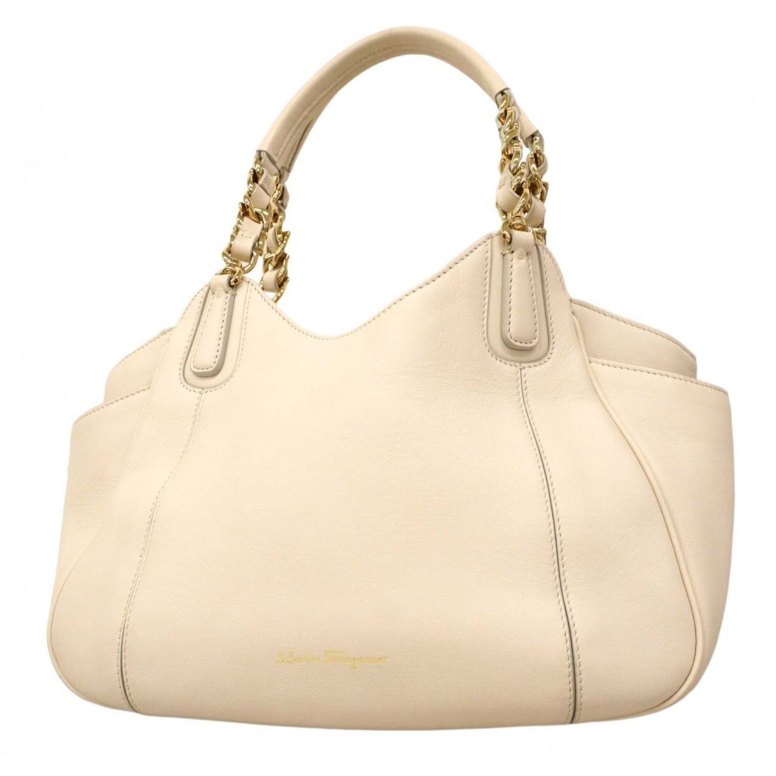 サルヴァトーレ・フェラガモ(Salvatore Ferragamo) サルヴァトーレフェラガモ ハンドバッグ レザー アイボリー レディース