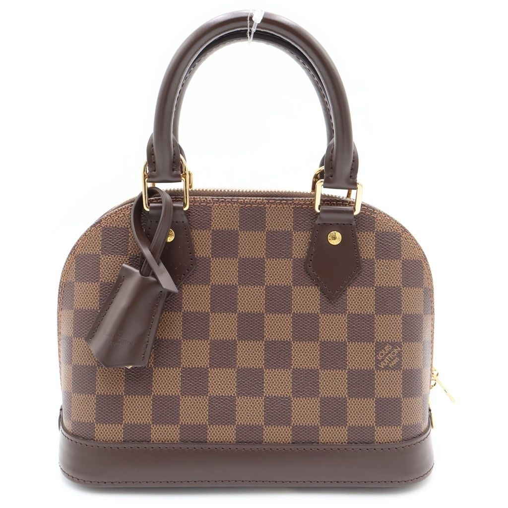 LOUIS VUITTON (ルイヴィトン) ダミエ アルマBB ハンドバッグ ブラウン PVCレザー RFID N40606