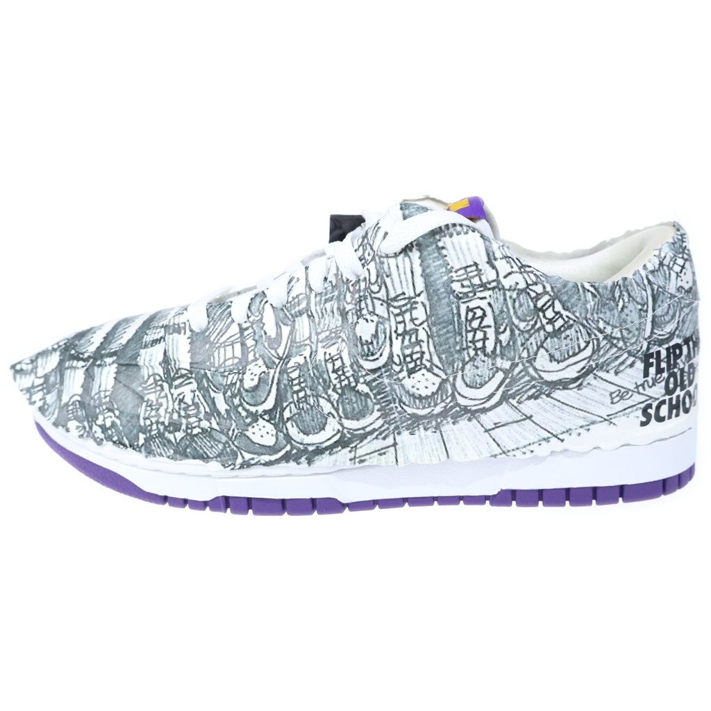 NIKE (ナイキ) Womens Dunk Low Made You Look ウィメンズ ダンク ロー メイド ユー ルック ローカットスニーカー ホワイト/パープル US10.5/27.5cm DJ4636-100