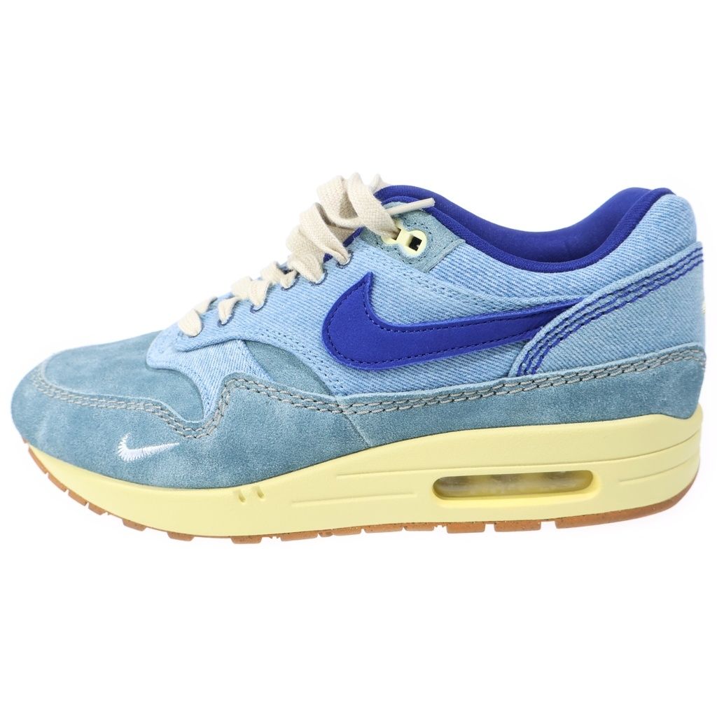 NIKE (ナイキ) AIR MAX 1 PRM DIRTY DENIM エアマックス1 ダーティデニム ローカットスニーカー インディゴブルー US9/27cm DV3050-300