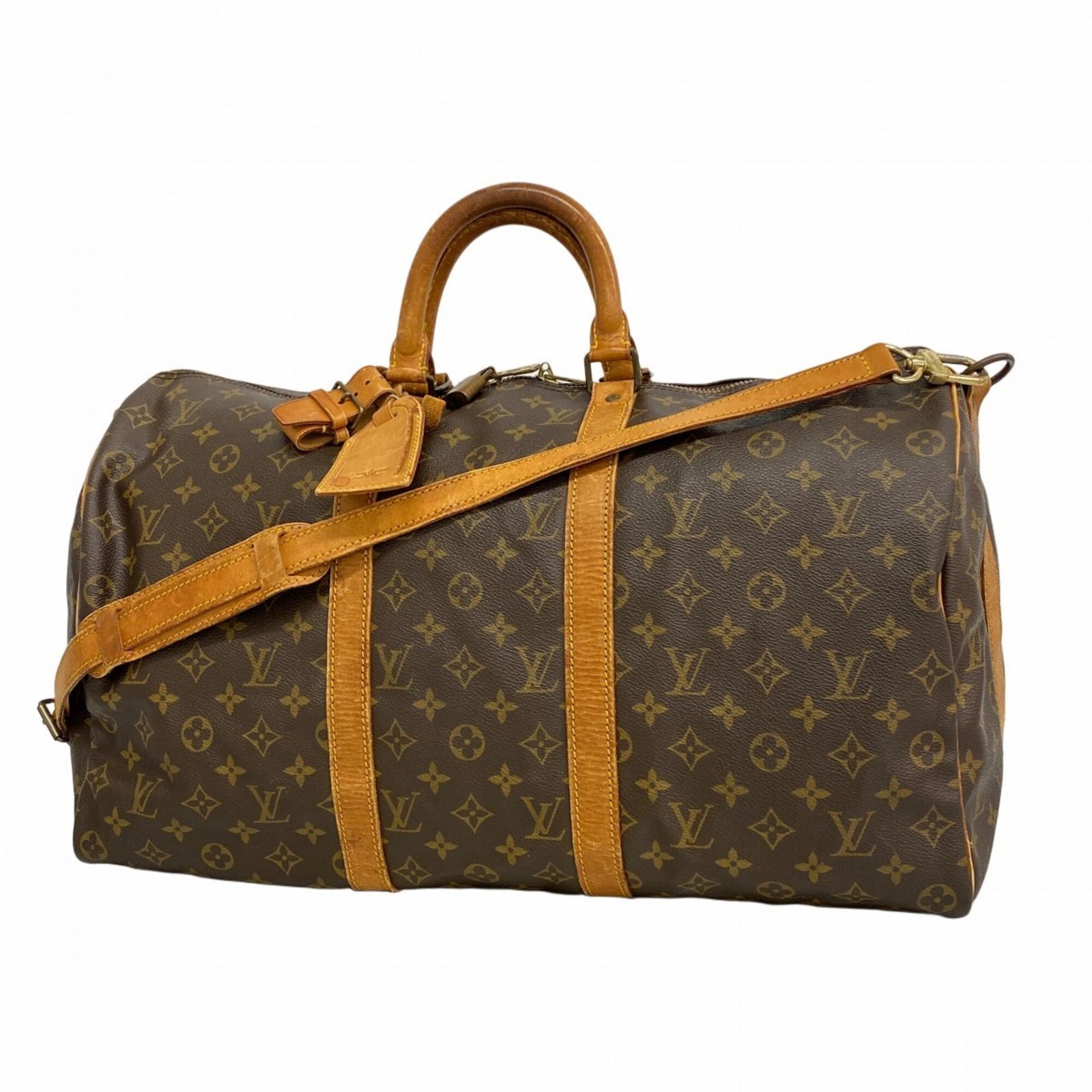 ルイ・ヴィトン(Louis Vuitton) ルイ・ヴィトン バッグ・ボストンバッグ モノグラム キーポルバンドリエール50 M41416 ブラウンメンズ レディース