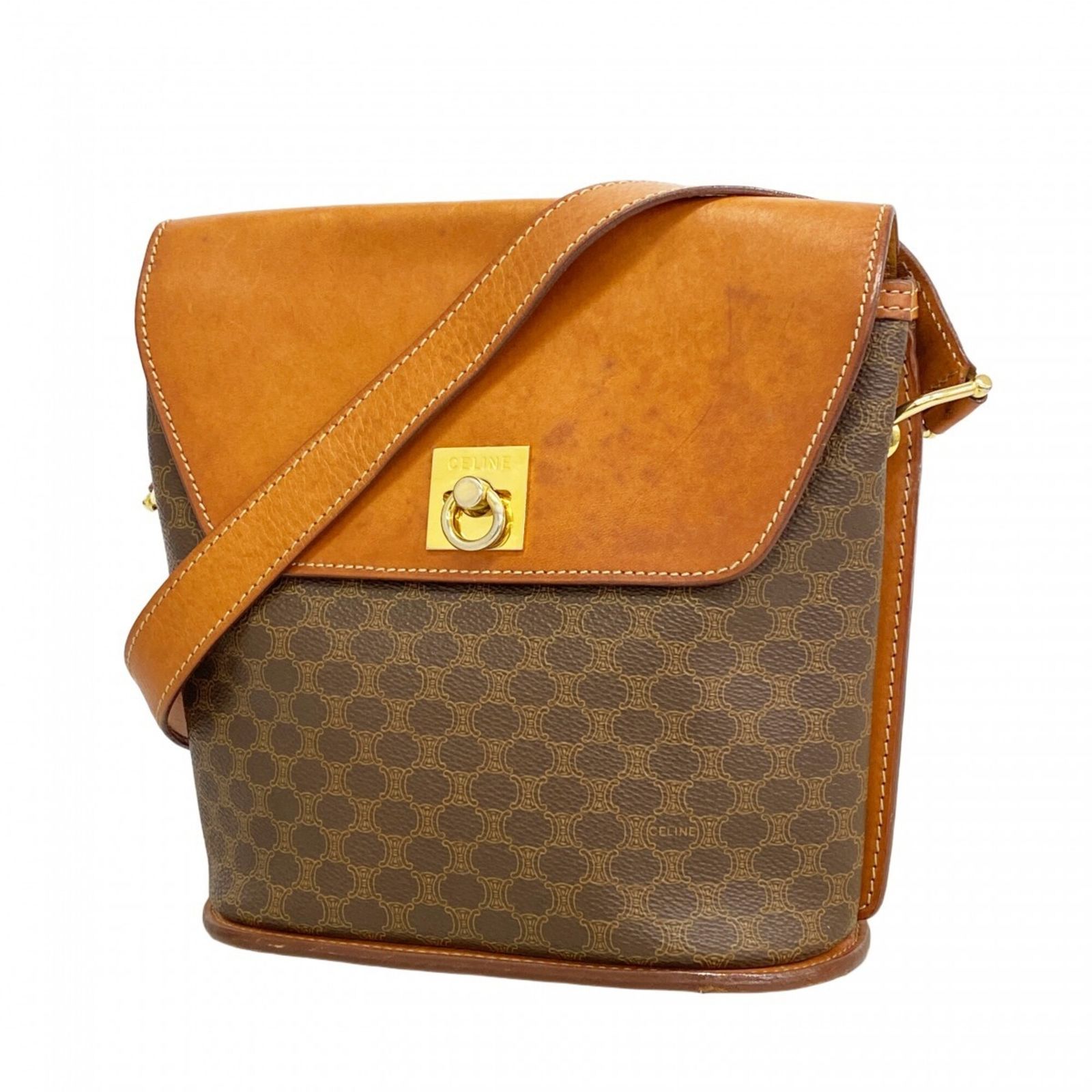 セリーヌ(Celine) セリーヌ ショルダーバッグ マカダム ブラウン レディース