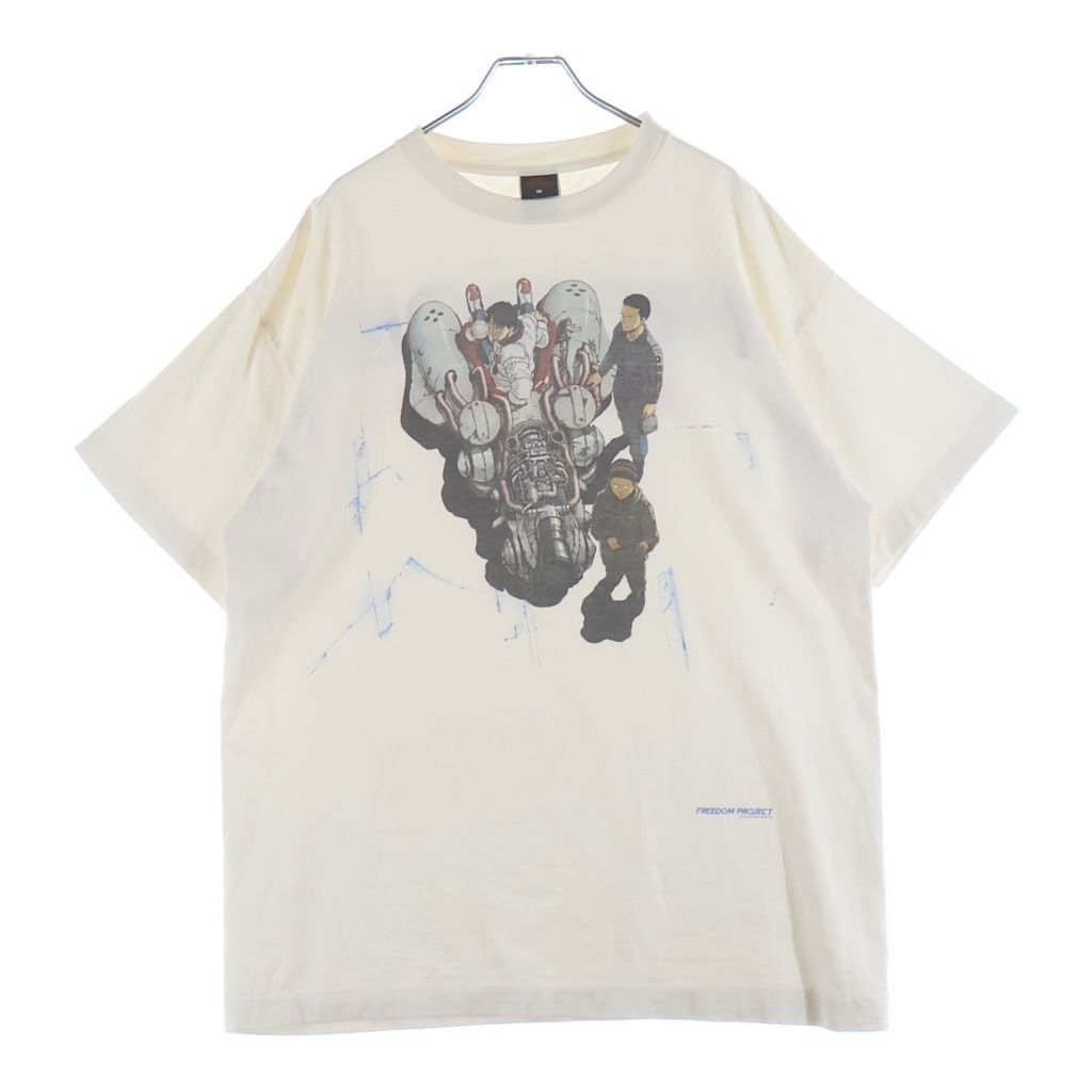 SAINT MICHAEL (セントマイケル) 24SS ×FREEDOM BIKE SHORT SLEEVE T-SHIRT フリーダムホワイト バイク ショット スリーブ クルーネック 半袖Tシャツ カットソー ホワイト SM-YS8-0000-C21