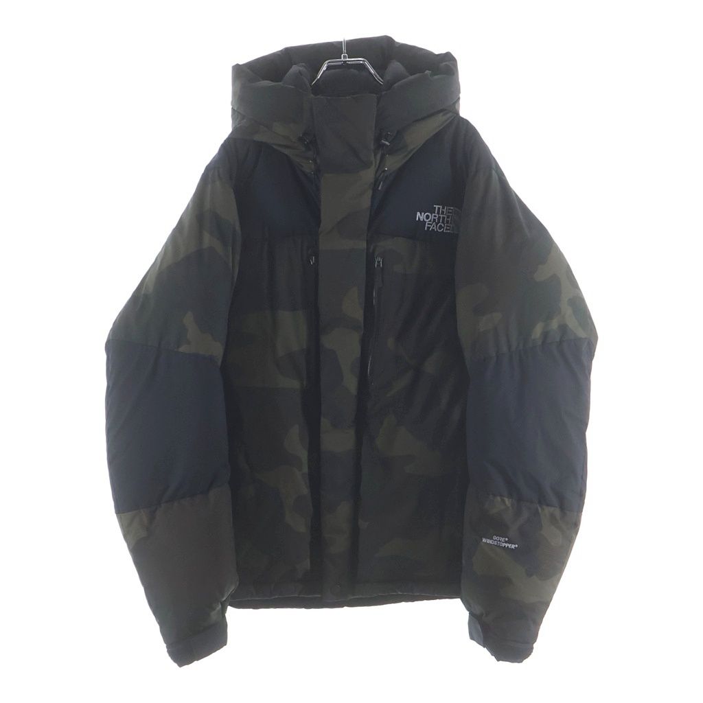 THE NORTH FACE (ザノースフェイス) カモフラ 迷彩総柄 ノベルティ バルトロライト ダウンジャケット カーキ ND91720