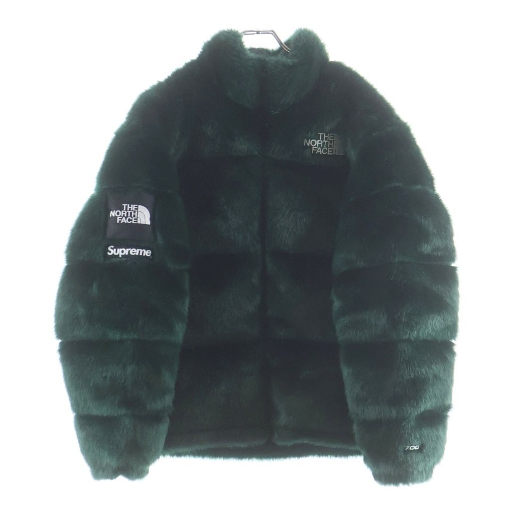 THE NORTH FACE (ザノースフェイス) 20AW ×THE NORTH FACE Faux Fur Nuptse Jacket ノースフェイス ファー ヌプシ ダウンジャケット グリーン ND92001I
