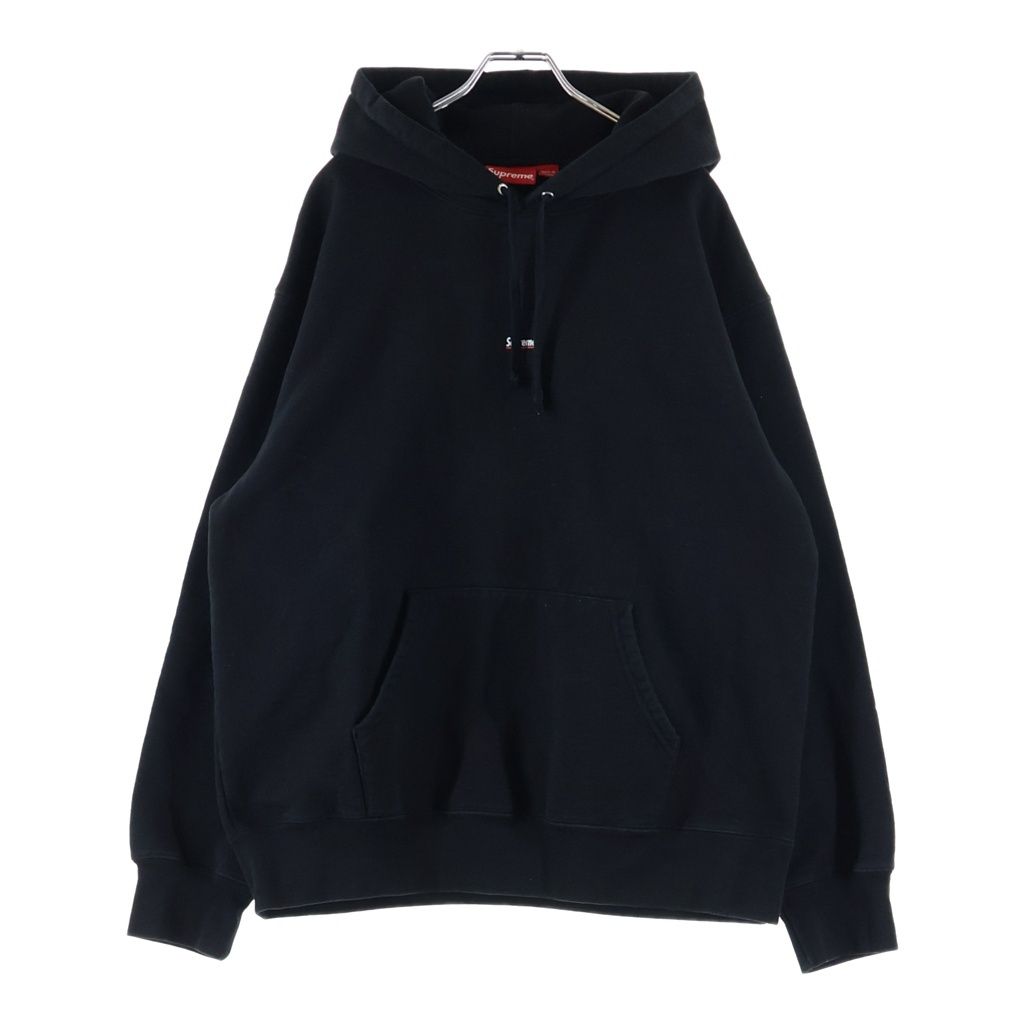 SUPREME (シュプリーム) 22AW Underline Hooded Sweatshirt アンダーライン ロゴプリント プルオーバースウェット パーカー フーディー ブラック