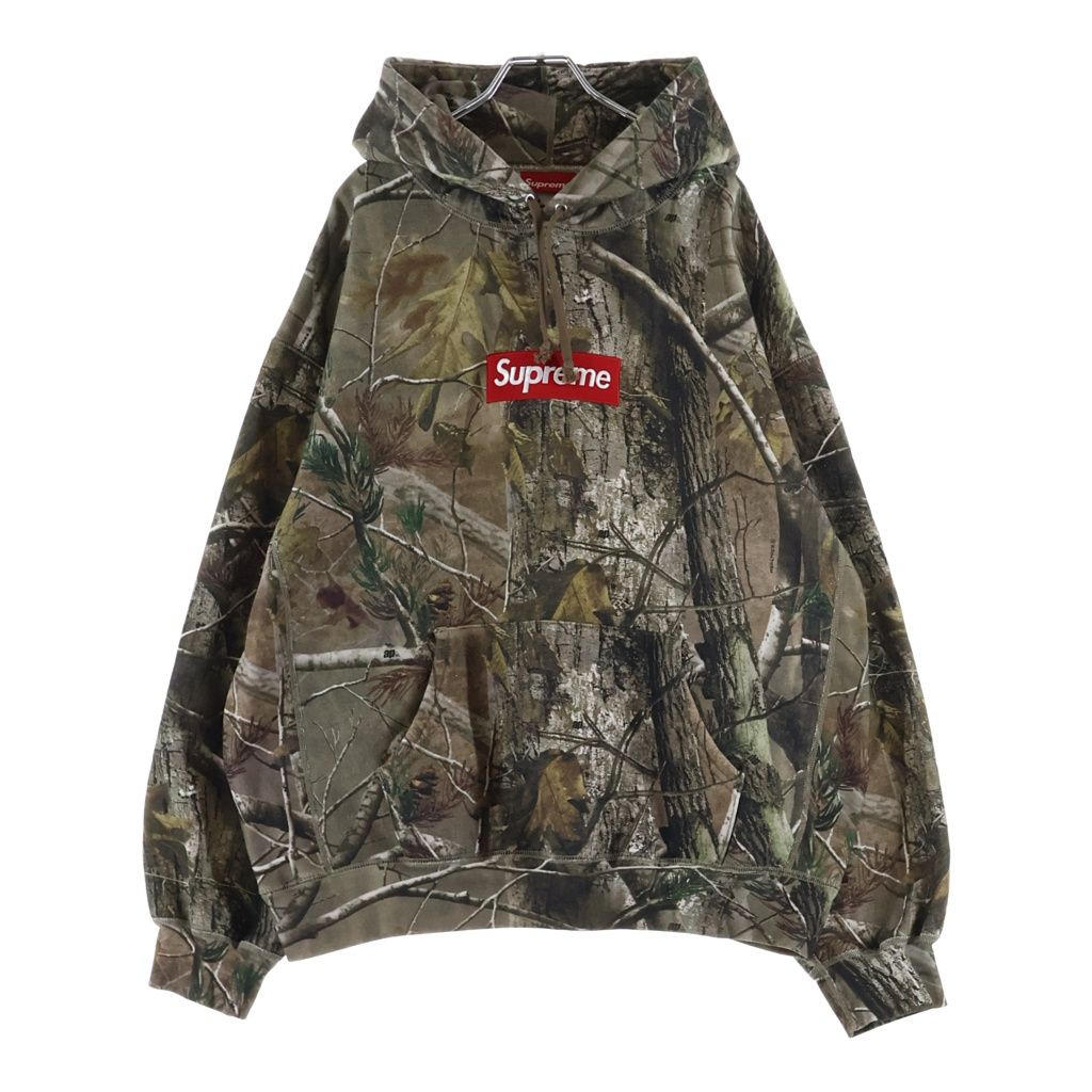 SUPREME (シュプリーム) 25AW Box Logo Hooded Sweatshirt Realtree AP Camo リアルツリー ボックスロゴ プルオーバースウェットパーカー フーディー カーキ