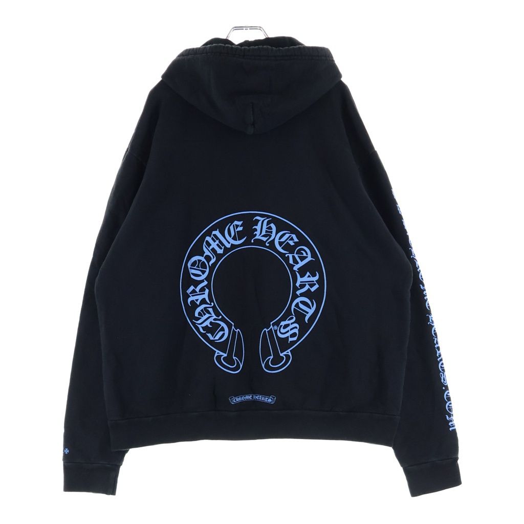 CHROME HEARTS (クロムハーツ) SWTSHRT PLVR LTD ONLINE オンライン限定 プルオーバースウェットパーカー フーディー ブラックブルー
