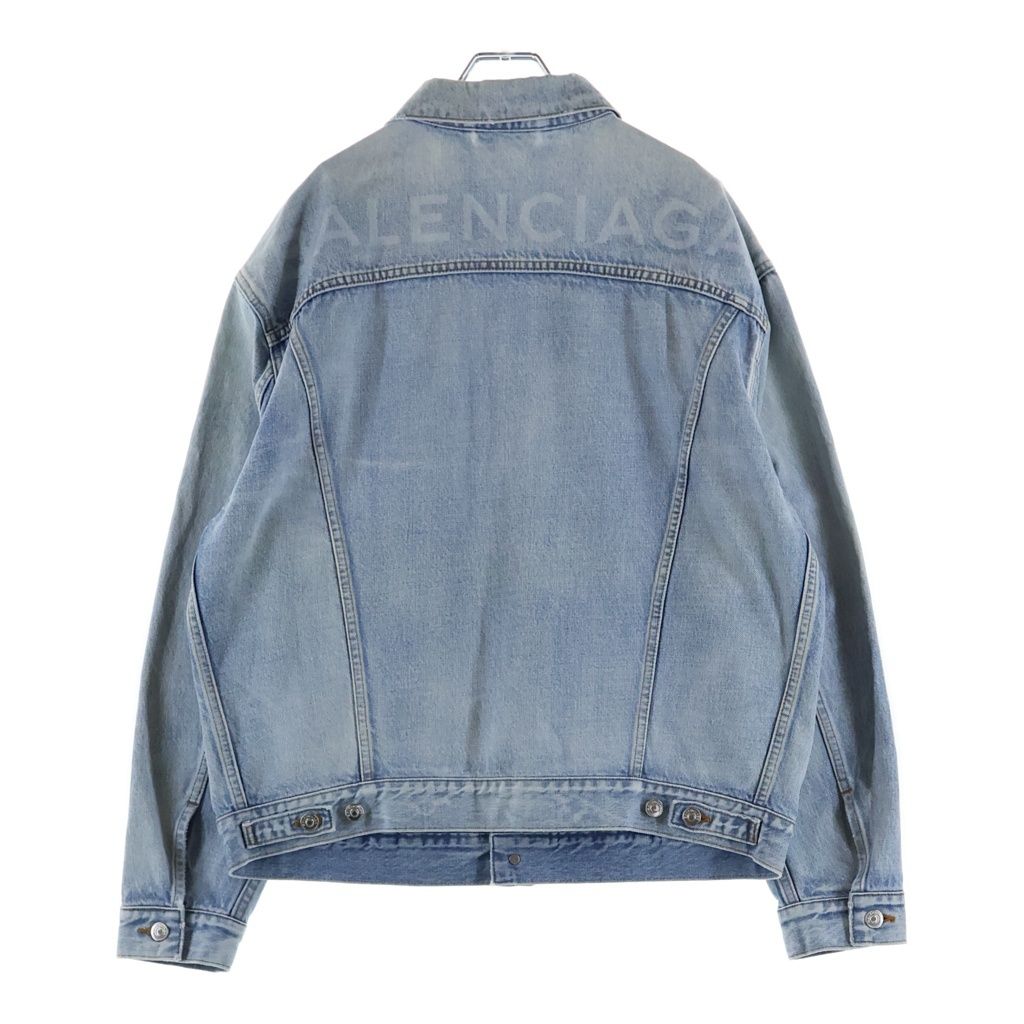 「専用」BALENCIAGA バレンシアガ　デニムジャケット　XSサイズ バレンシアガ BALENCIAGA 694504 TBP47 メタルロゴオーバーサイズ