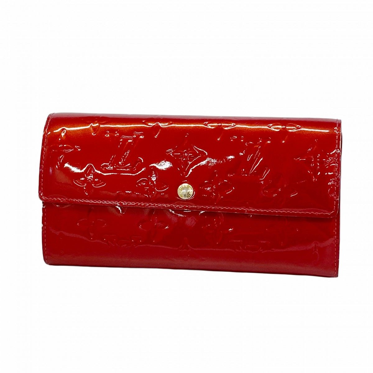 【6eb0793-k】ルイヴィトン 長財布 ヴェルニ ポルトフォイユサラ M93530 ポムダムール【中古】レディース