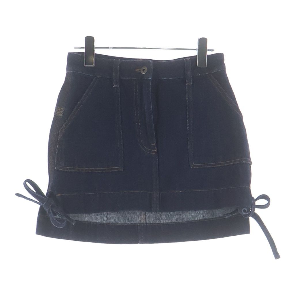 LOEWE (ロエベ) Workwear denim skirt ワークウェアデニムスカート ネイビー コットン S359Y1EX19