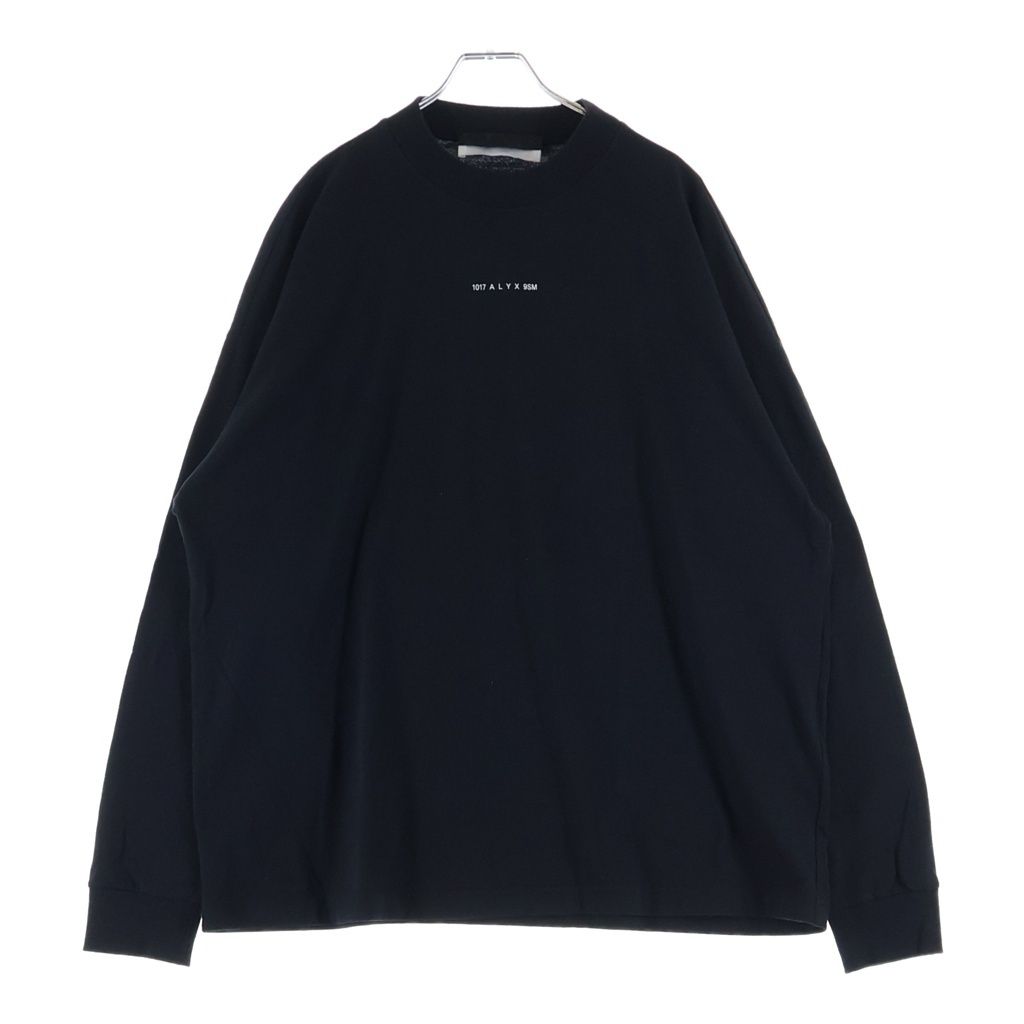 1017 ALYX 9SM (アリクス) Front Logo Print Long-Sleeved T-shirt フロントロゴプリント長袖Tシャツ ブラック