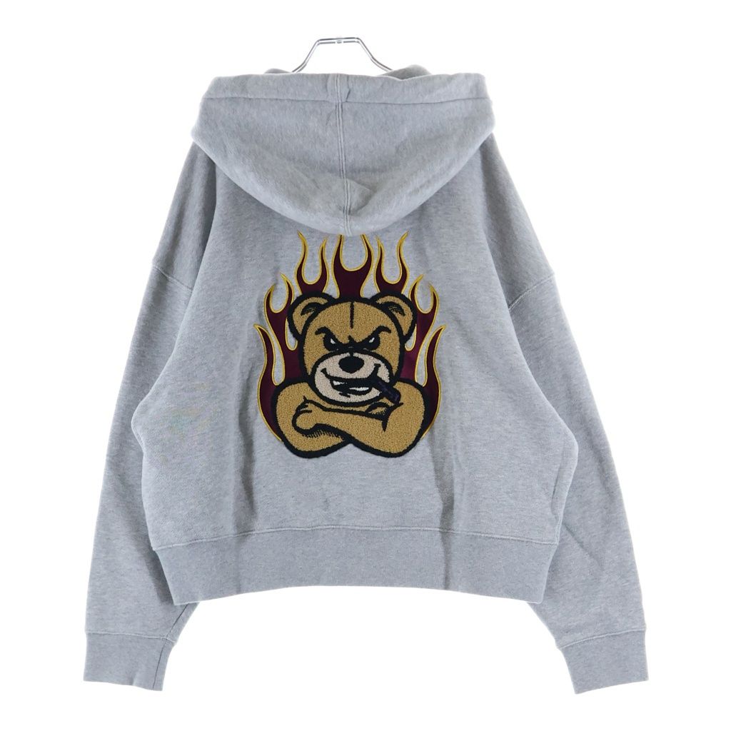 MONCLER (モンクレール) 22AW ×Palm Angels Embroidery Hooded Sweatshirts ×パームエンジェルス エンブロイダリーフーデットスウェットシャツ プルオーバーパーカー H209L8G00010