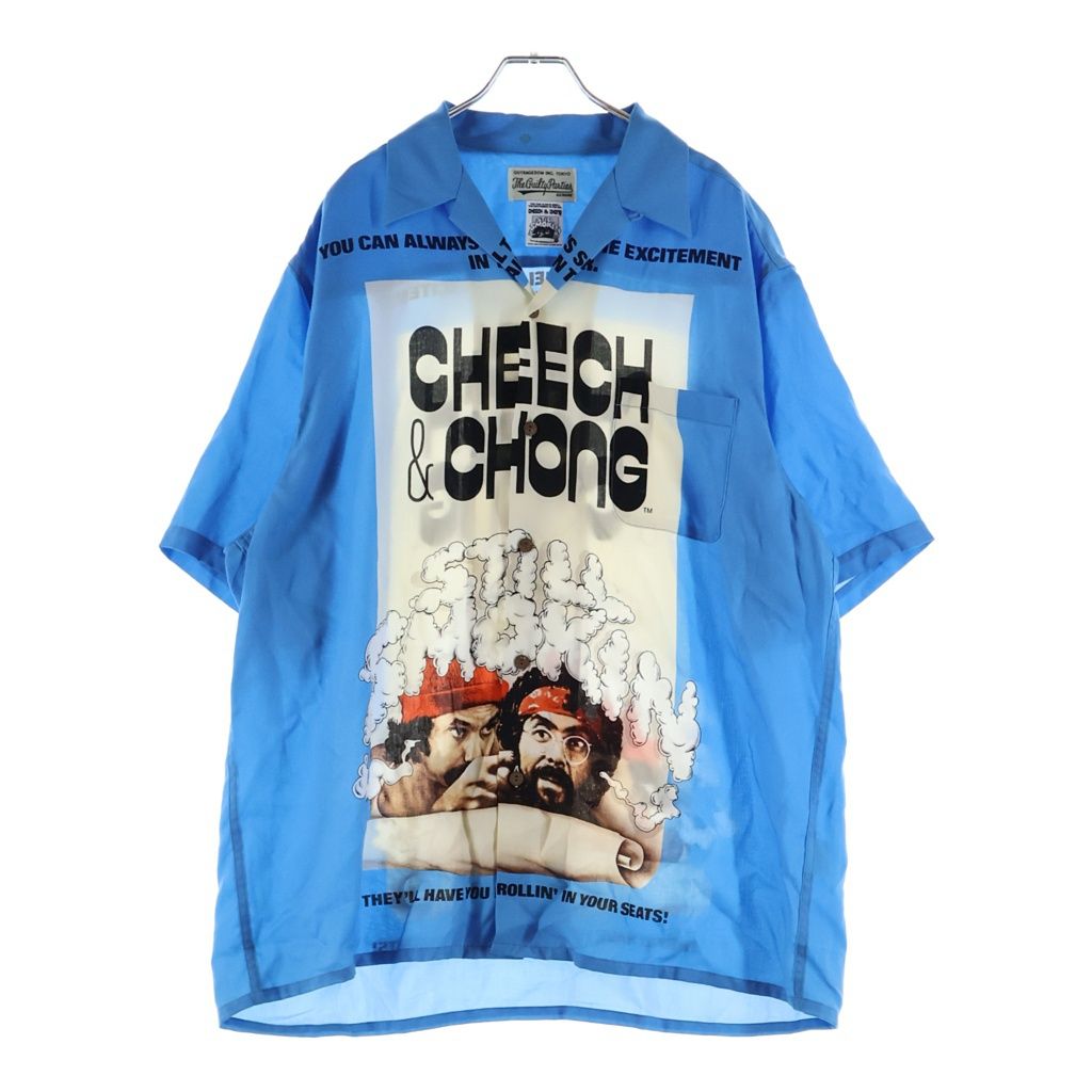 WACKO MARIA (ワコマリア) 22SS Cheech & Chong STILL SMOKIN SS HAWAIIAN SHIRT スティル スモーキン ハワイアン 両面プリント ボタンダウン 半袖シャツ