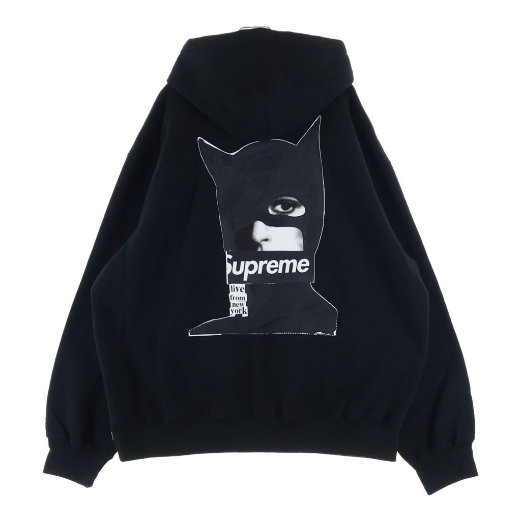 SUPREME (シュプリーム) 23AW Catwoman Hooded Sweatshirt キャットウーマン フーディー スウェットプルオーバーパーカー ブラック