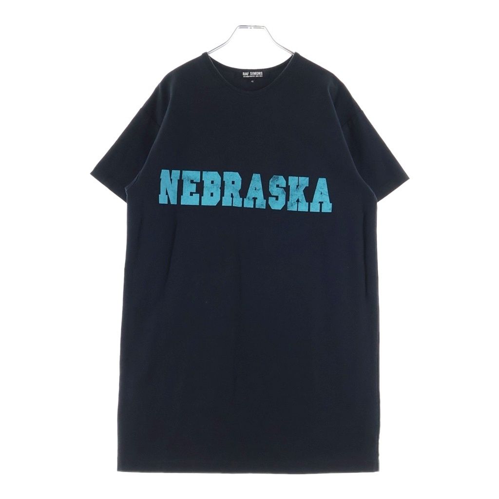 RAF SIMONS (ラフシモンズ) ARCHIVE 02AW Creeper NEBRASKA Tee アーカイブ クリーパー期 ネブラスカTシャツ オーバーサイズクルーネック半袖Tシャツ ブラック