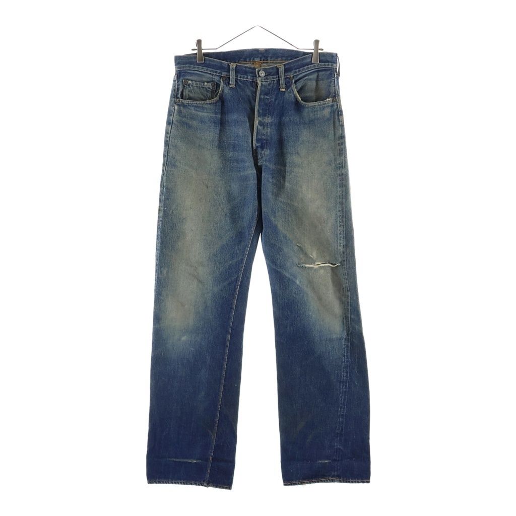 Levi's (リーバイス) 50S VINTAGE 501XX 53モデル ボタン裏ツメ刻印 両面タブ 均等V オフセットループ フラット隠しリベット 通常R ヴィンテージ ボタンフライデニムパンツ