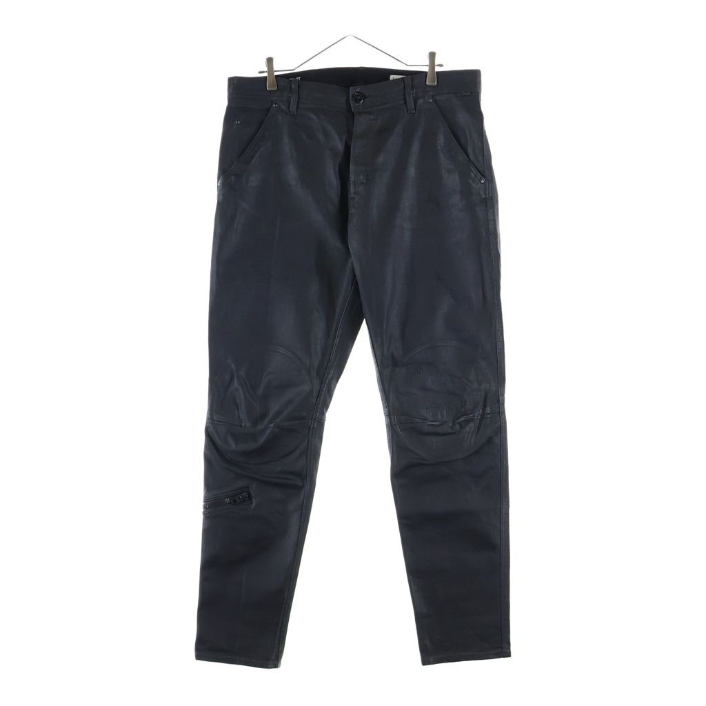 G-STAR RAW (ジースターロウ) Pilot Slim Jeans パイロットスリム コーティング デニムパンツ ブラック D20505