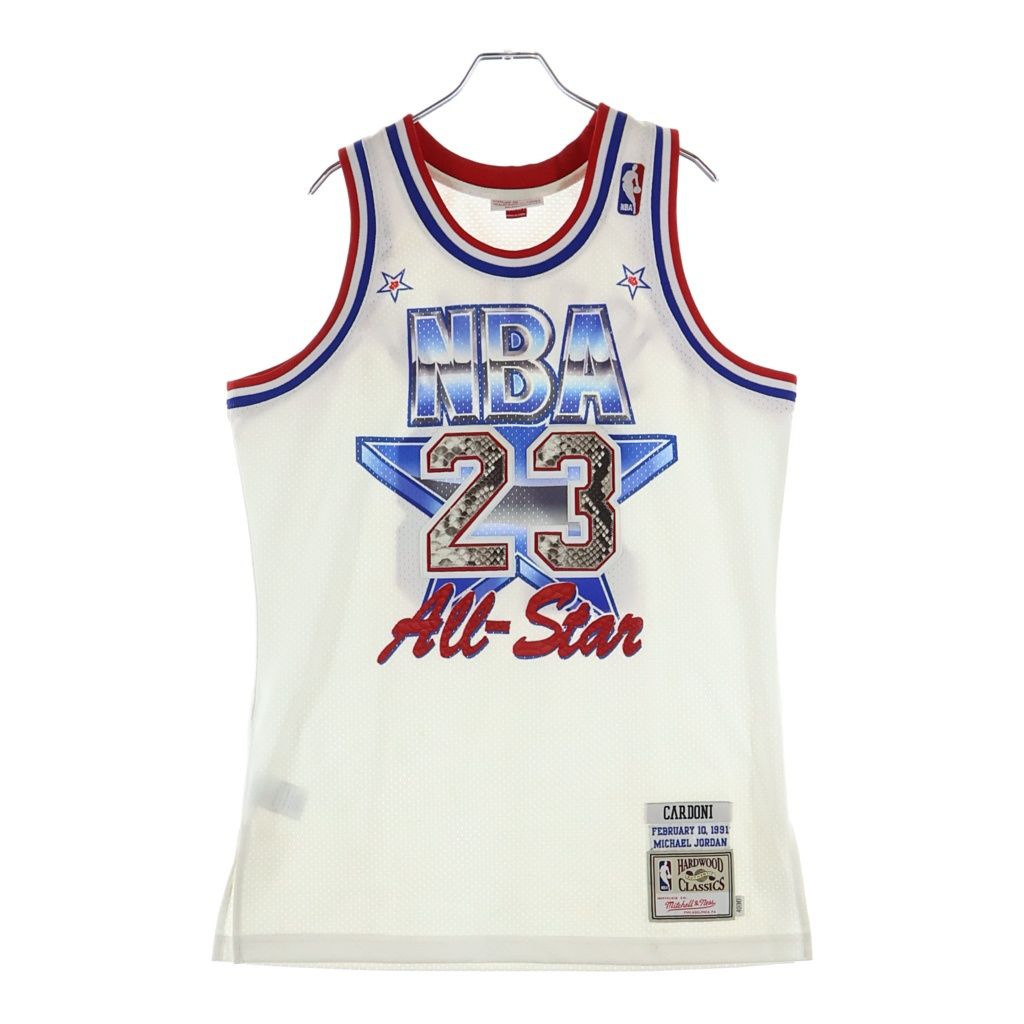 Mitchell&Ness (ミッチェル アンド ネス) 1991 ALLSTAR JORADAN オールスター イースターカンファレンス マイケルジョーダン ゲームシャツ タンクトップ ホワイト 7226A 001071