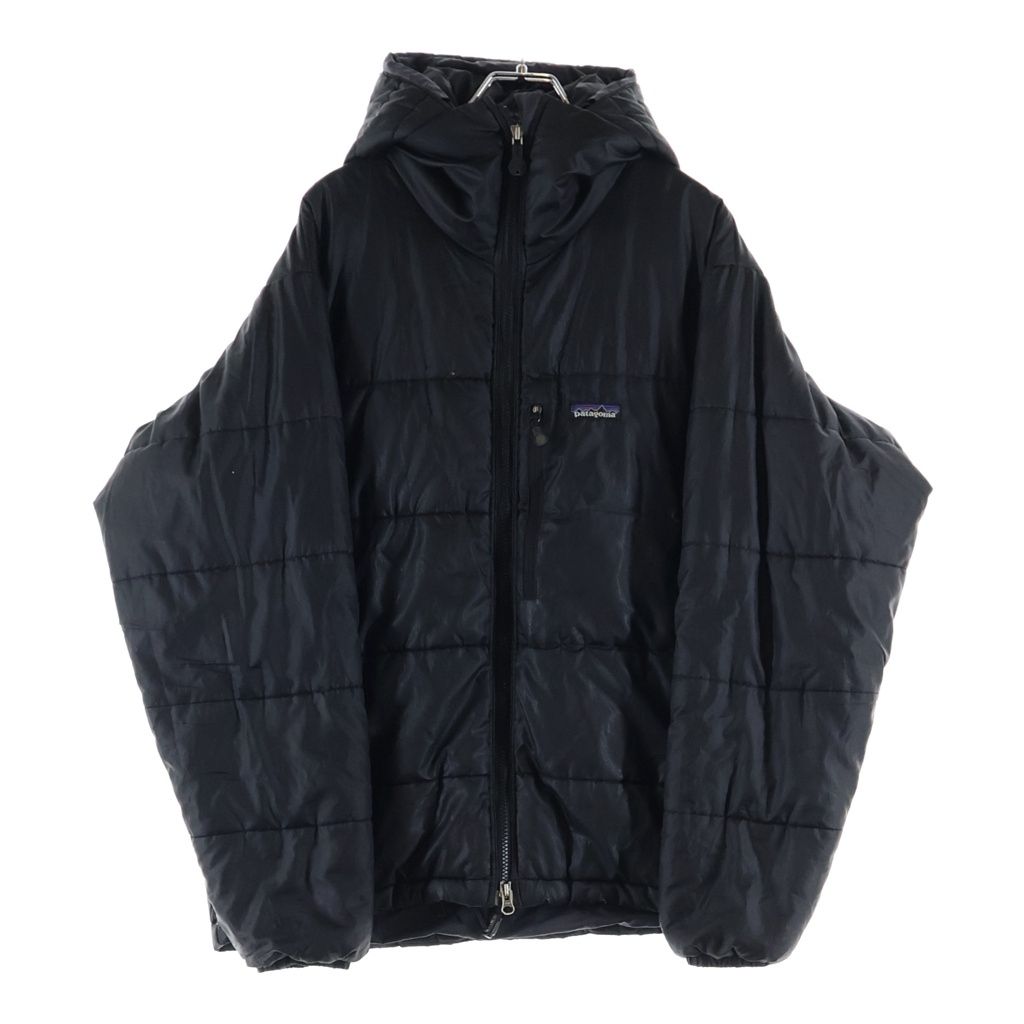 PATAGONIA (パタゴニア) 00S VINTAGE DAS PARKA ヴインテージ ダスパーカー ロゴデザイン フーデッド ジップアップ ダウンジャケット ブラック