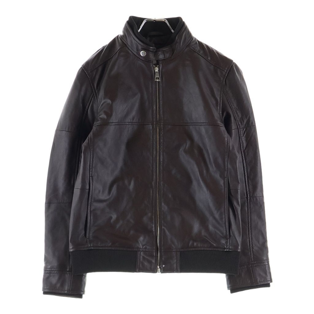 AKM (エーケーエム) Contemporary Jacket コンテンポラリー スタンドカラー シープレザー ジャケット ブラウン ASO-921