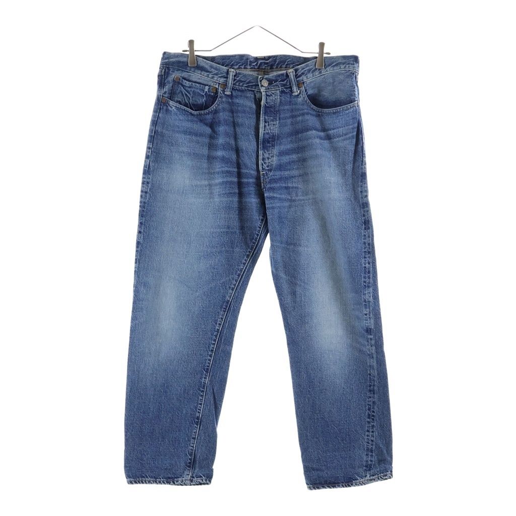 WAREHOUSE (ウェアハウス) 1101 USED WASH DENIM PANTS ウォッシュ加工 ボタンフライ デニム パンツ ライトブルー