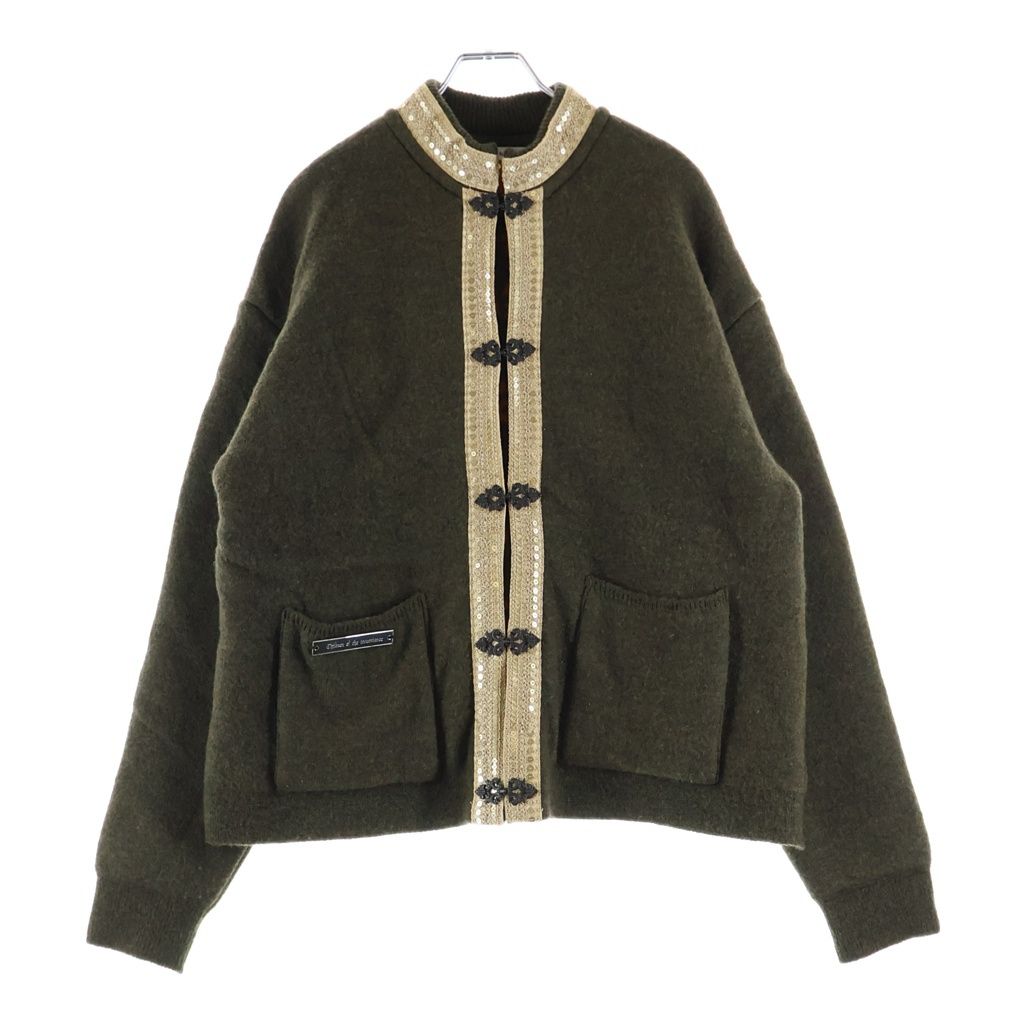 Children of the discordance (チルドレンオブザディスコーダンス) 20AW ESTONITEK KNIT CARDIGAN エストニア ニット カーディガン カーキ COTDKN-628