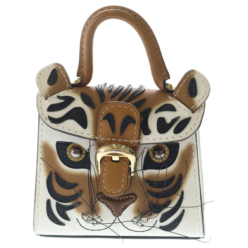 DELVAUX (デルボー) Miniatures Korea Brillant Charms Tiger Box Calf