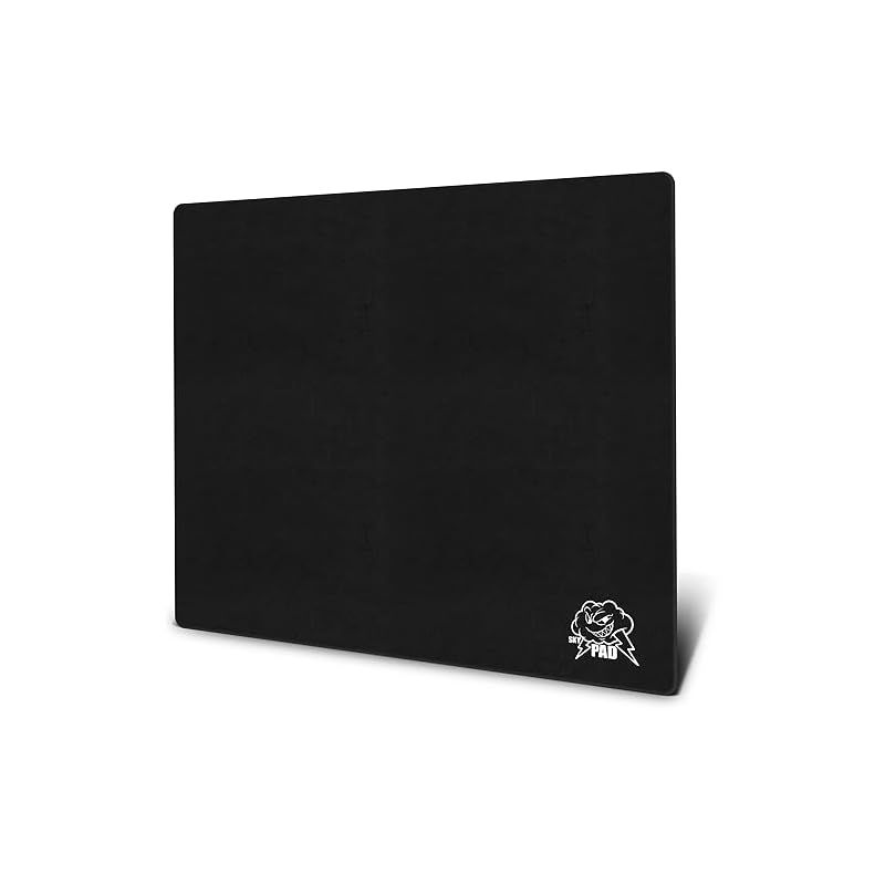 SkyPAD Glass 3.0 XL ゲーミング マウスパッド クラウド ロゴ付き |プロフェッショナル大型マウスマット | 400 x 500 mm | 黒 |精度と速度が向上した特殊なガラス表面 1