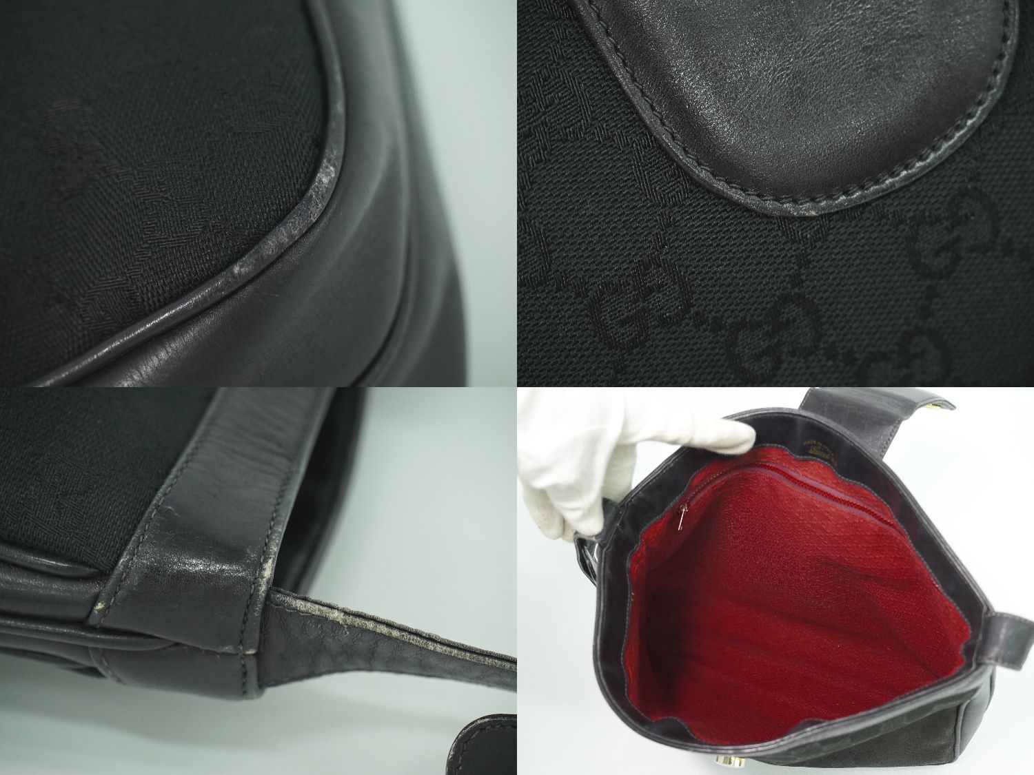 本物 グッチ GUCCI オールドグッチ GGキャンバス ショルダーバッグ