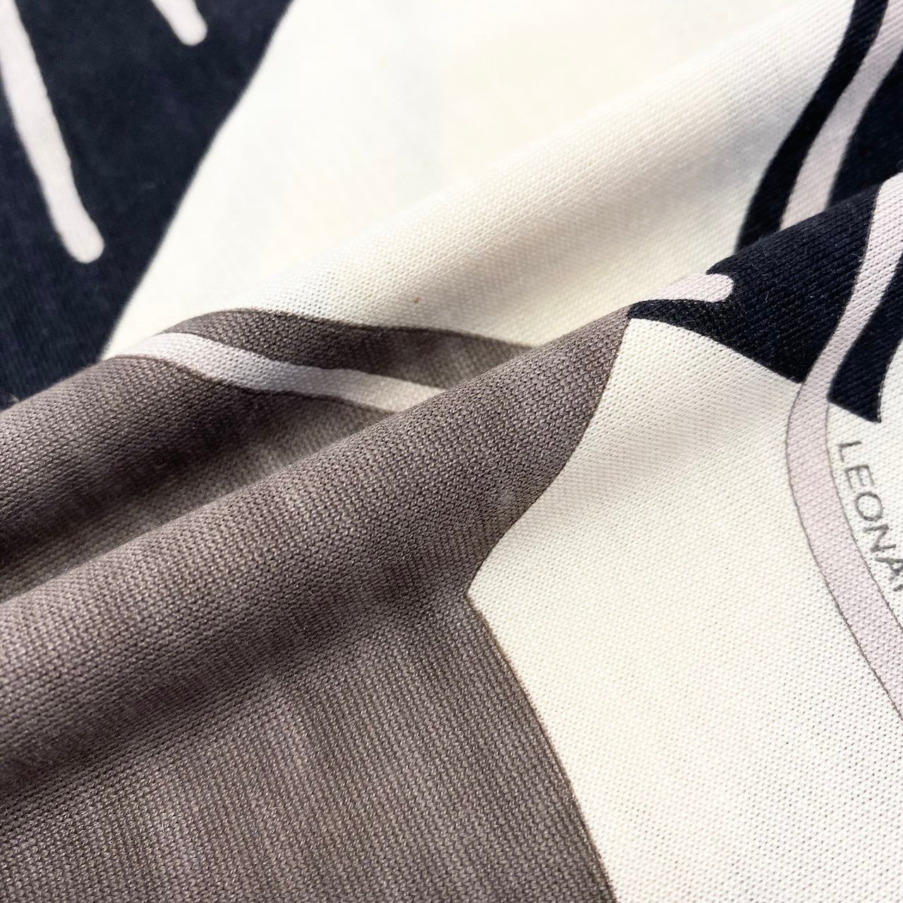 65e7 LEONARD FASHION レオナール ボウタイワンピース ロング 