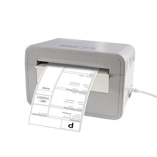 Grozziie 4x6 サーマルラベルプリンター ? 203DPI Bluetooth & USB 対応 出荷ラベルプリンター 小規模ビジネス・倉庫・配送向け 高速印刷 Windows/macOS/Android/iOS 対応 shu ac6a7bfc