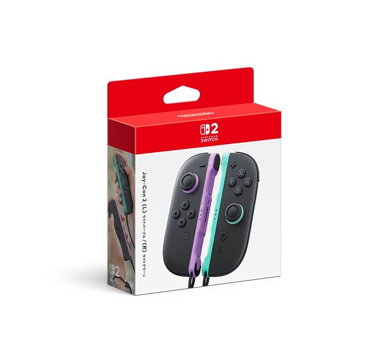 ☆新品☆【任天堂純正品】Joy-Con 2 (L) ライトパープル/(R) ライトグリーン cd697816