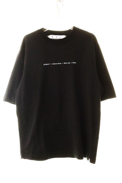 オフホワイト OFF WHITE 21AW BLACK S OMAA119F21JER023 バックアロー プリント 半袖 Tシャツ ブラック 【ブランド古着ベクトル】【中古】☆AA★260427