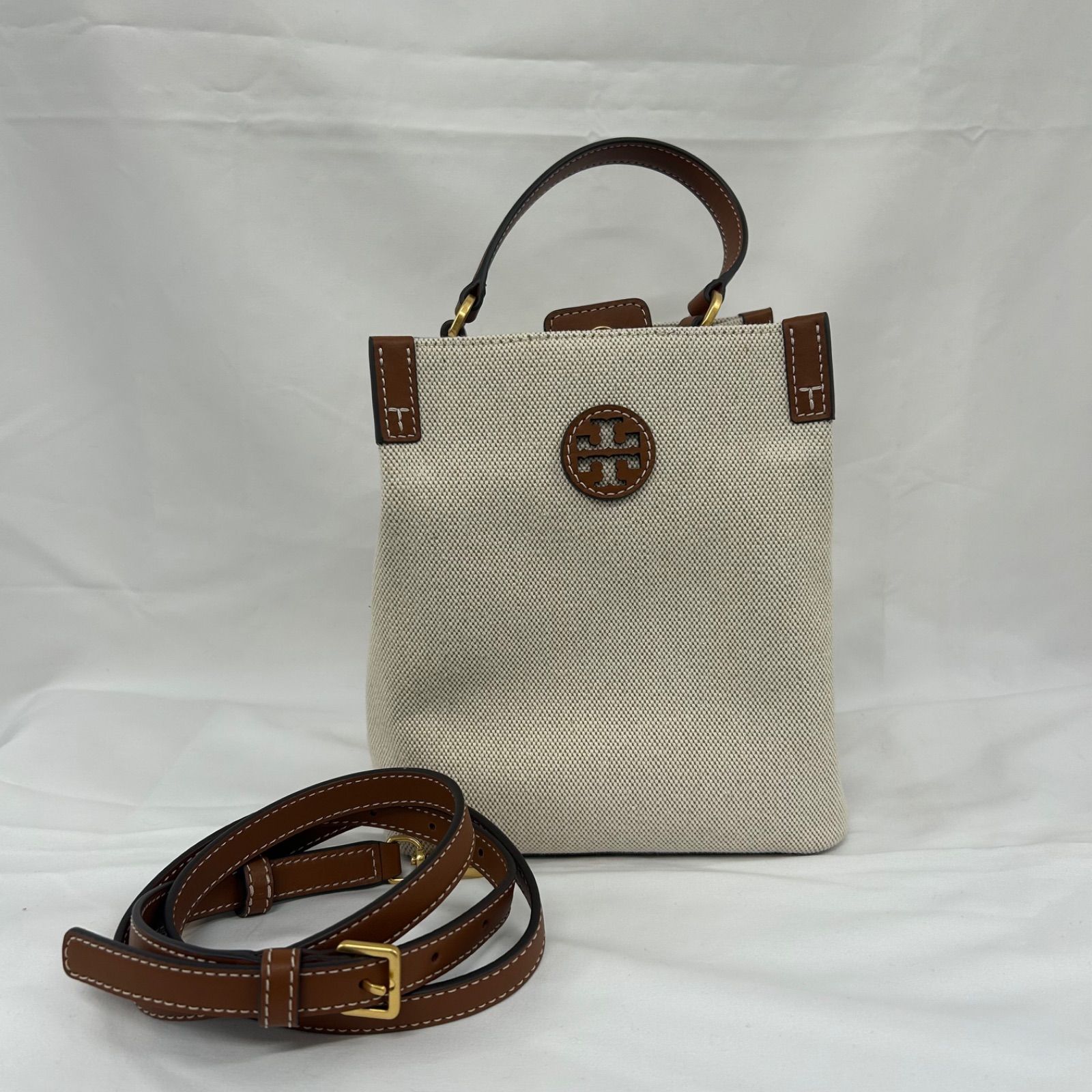 KT02 Tory Burch トリーバーチ Blake Canvas Bucket Bag ブレイク 