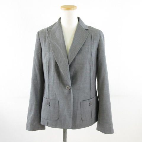 タルボット TALBOTS PETITES テーラードジャケット 長袖 グレー 4P 