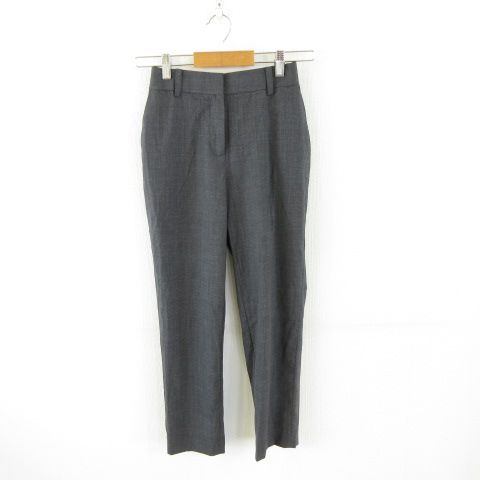 リリーシルク LILYSILK テーパードパンツ クロップド丈 グレー 3 *A652