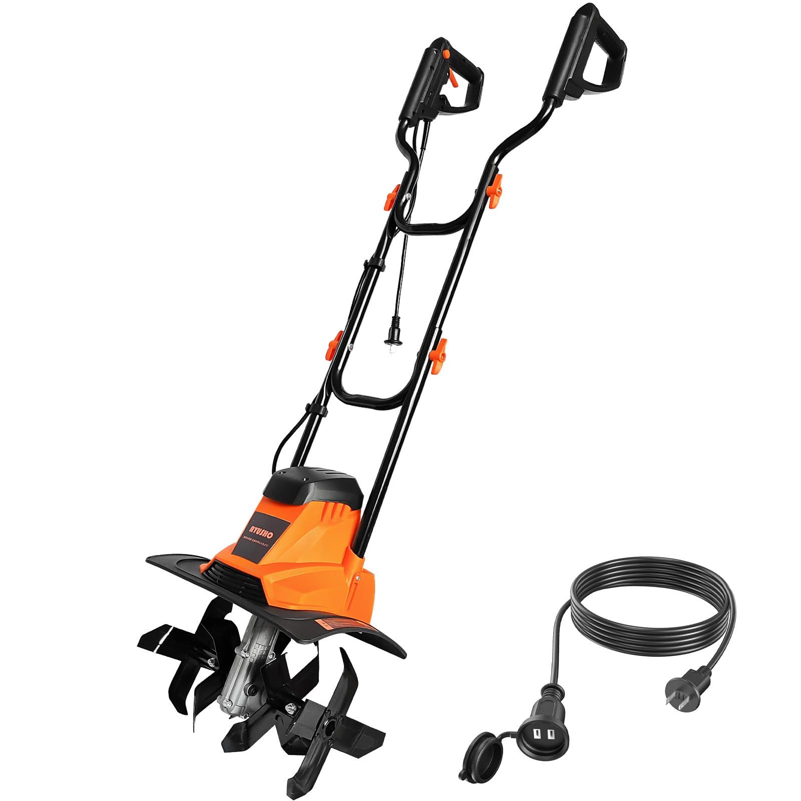 電動耕うん機 電気耕運機 1000W 電動 小型 家庭用 軽量電気カルチベーター 耕うん幅360mm 耕うん深220mm 10m延長コード付 ミニ耕運機 すぐに使えて静か 農業用整地 家庭菜園 ガーデニング 除草 (AC-1000W)so a173d39d