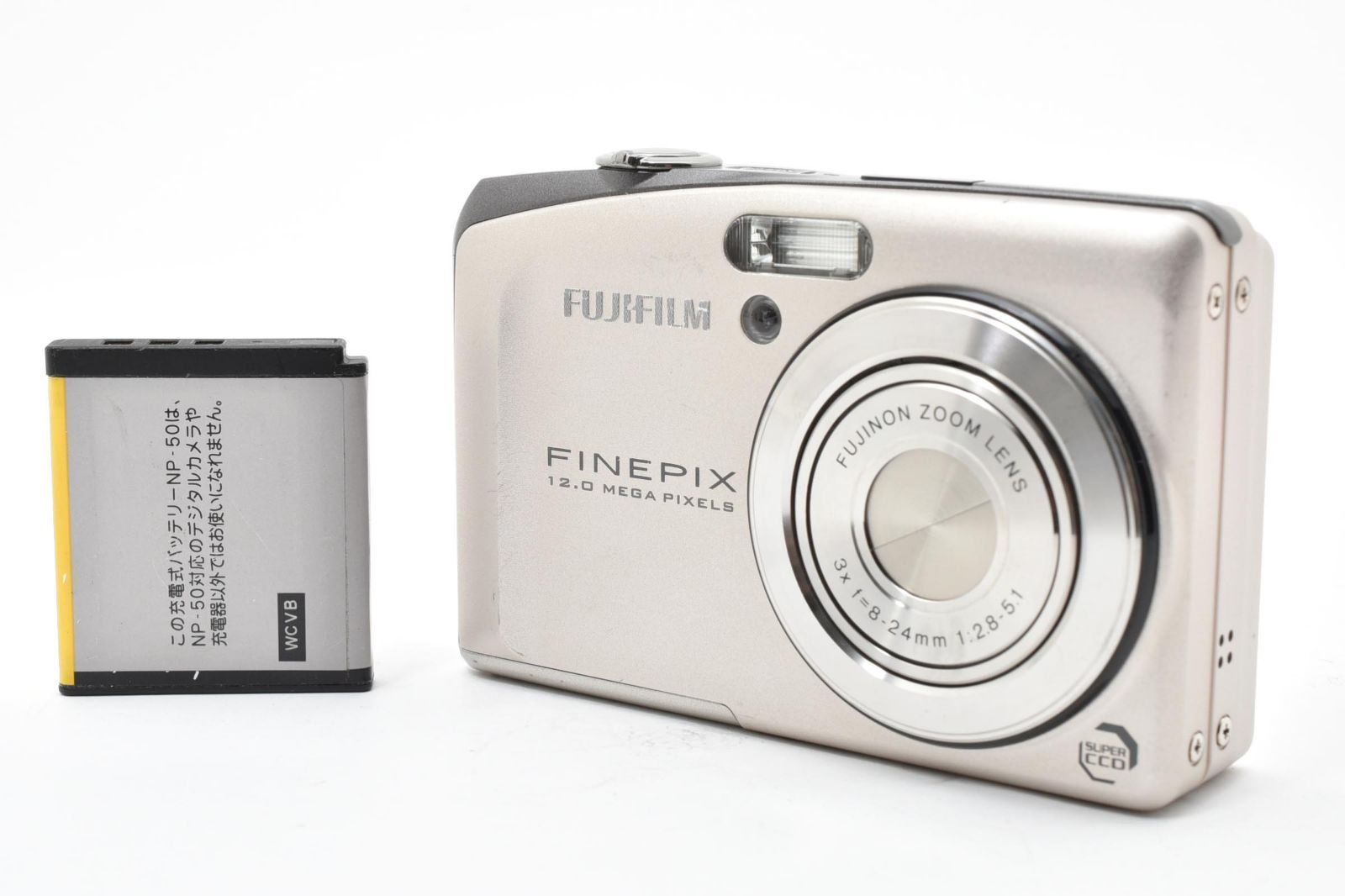 6823 【並品】 Fujifilm Finepix F60Fd Compact Digital Camera 動作確認済 フジフィルム コンパクトデジタルカメラ